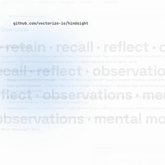 Hindsight launch video (1:1): Memory isn't history, it's learning